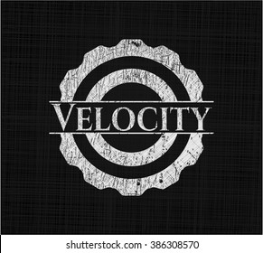 Velocity chalk emblem