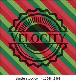 Velocity christmas badge background.