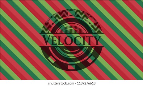 Velocity christmas style emblem.