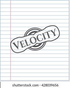 Velocity draw with pencil effect