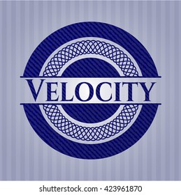 Velocity with jean texture