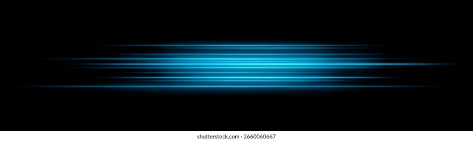 Velocidad. Múltiples rayas rápidas en capas en un centro compacto. La composición densa simula un movimiento rápido y un efecto de explosión con un fuerte resplandor.