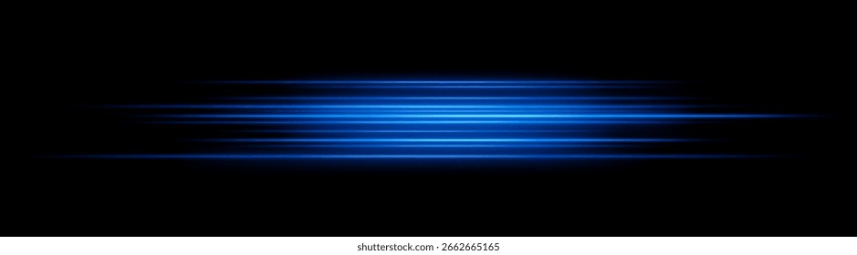 Velocidad. Múltiples rayas rápidas en capas en un centro compacto. La composición densa simula un movimiento rápido y un efecto de explosión con un fuerte resplandor.