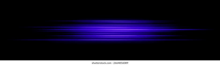 Velocidad. Múltiples rayas rápidas en capas en un centro compacto. La composición densa simula un movimiento rápido y un efecto de explosión con un fuerte resplandor.