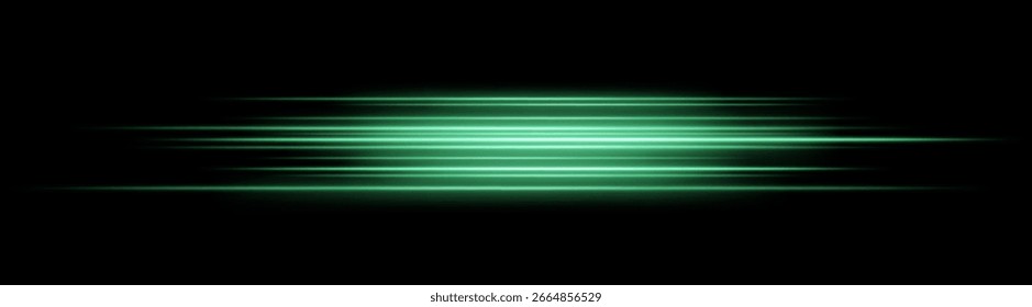 Velocidade. Várias listras rápidas em camadas no centro compacto. A composição densa simula o movimento rápido e o efeito de intermitência com brilho forte.