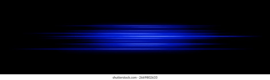 Velocidad. Múltiples rayas rápidas en capas en un centro compacto. La composición densa simula un movimiento rápido y un efecto de explosión con un fuerte resplandor.