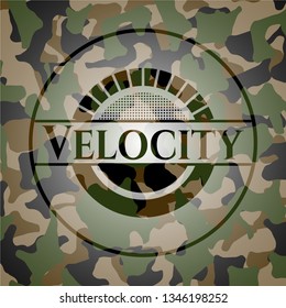 Velocity on camo texture