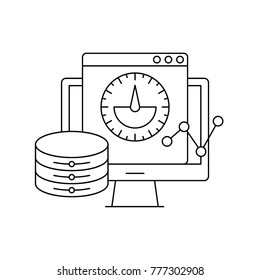 Velocity outline icon