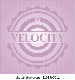 Velocity pink emblem