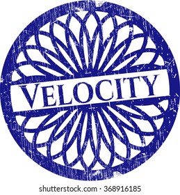 Velocity rubber seal with grunge texture