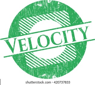 Velocity rubber seal with grunge texture
