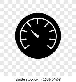 Velocity vector icon isolated on transparent background, Velocity transparency logo concept