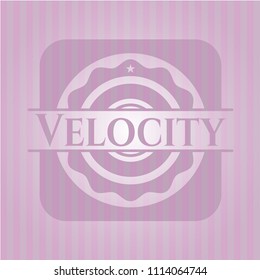  Velocity vintage pink emblem