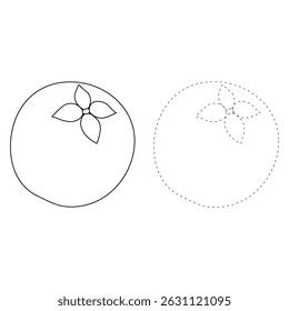 Velvet apple coloring pages for kids. Trace and color Velvet apple. Velvet apple fruit flashcard. Letters V is for Velvet apple. Fun fruit worksheets printable for kids activity.