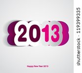 Velvet Happy New Year 2013 vector card