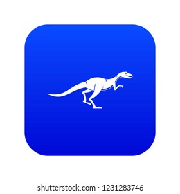 Velyciraptor icon digital blue for any design isolated on white vector illustration