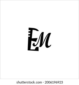 vem letter ector logo design 