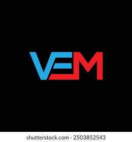 VEM Letter Initial Logo Design Template Vector Illustration