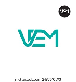 VEM Logo Letter Monogram Design