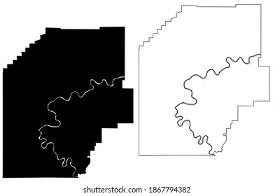 Venango County, Commonwealth of Pennsylvania (U.S. county, United States of America, USA, U.S., US) map vector illustration, scribble sketch Venango map