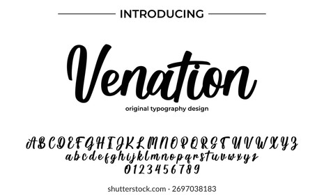 Venation - Elegant Script Font for Smooth Handwritten Design and Creative Typography