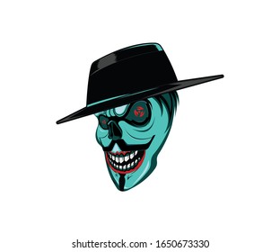 vendetta joker skull designs on white background and especially for skull lovers.