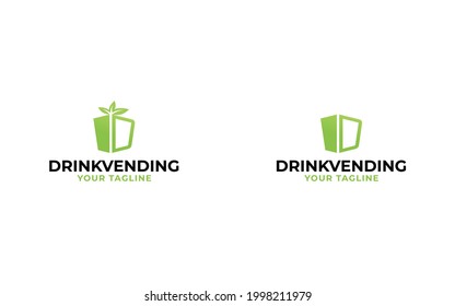 Vending Drink Cute Sign Logo