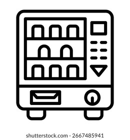 Ilustração de vetor de estilo de linha de ícone de venda