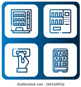 vending icon set. Collection of Vending machine, Insert coin icons