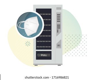 Vending Machine - Dispensing Mask - Icon as EPS 10 File