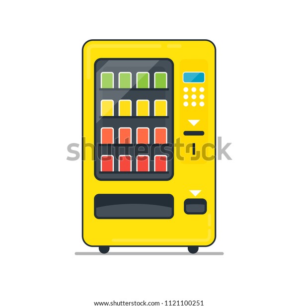 Vending Machine Filled Outline Icon Vending Stock Vector (Royalty Free