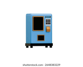 Icono de máquina expendedora Ilustración 3D Render