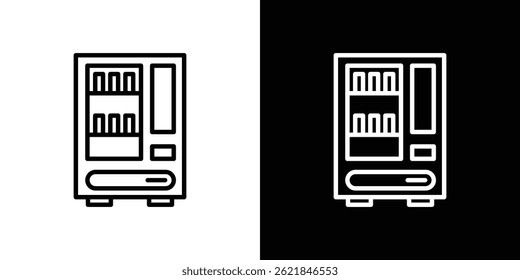 Vending machine icon concept stroke on white background