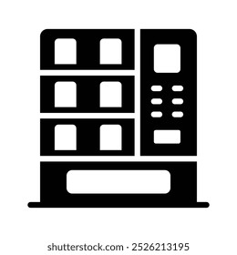 Vending machine icon design in trendy style