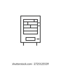Diseño de elemento de ilustración de icono de máquina expendedora