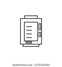 Diseño de elemento de ilustración de icono de máquina expendedora