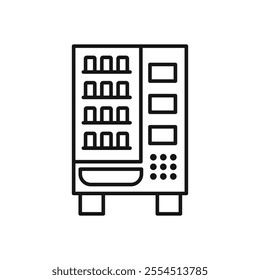 Vending machine icon Isolated flat vector in outline