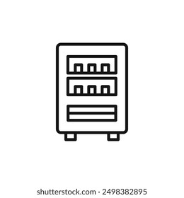 vending machine icon isolated on white background