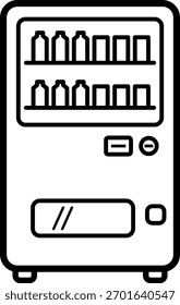 The vending machine icon isolated on white background