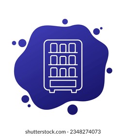 vending machine icon in line design