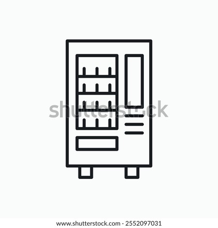 Vending machine icon. line style vector icon.