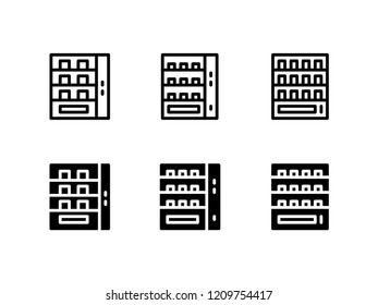 Vending Machine Icon Logo Vector Symbol