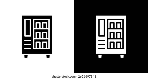 Vending machine icon for logo web mobile app UI design.