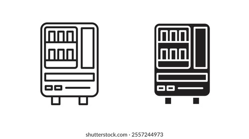 Vending machine Icon set. vector illustration set