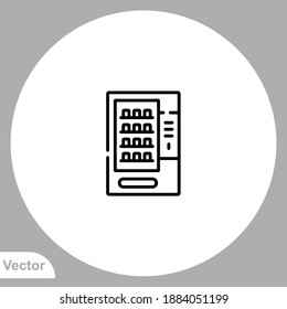 Vending machine icon sign vector,Symbol, logo illustration for web and mobile