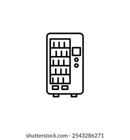 Vending machine icon symbol collection on white background.