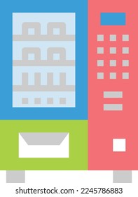 ICONO DE MÁQUINA VENDEDORA ilustración vectorial .