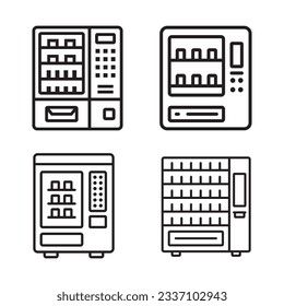 vending machine icon vector illustration logo design