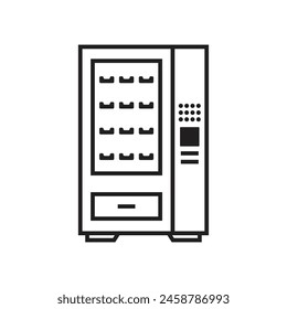 vending machine icon vector template illustration logo design