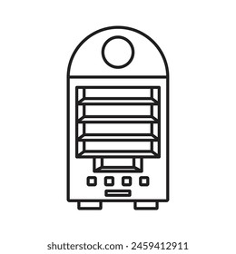 Icono de máquina expendedora Ilustración de Plantilla de Vector Diseño de logotipo